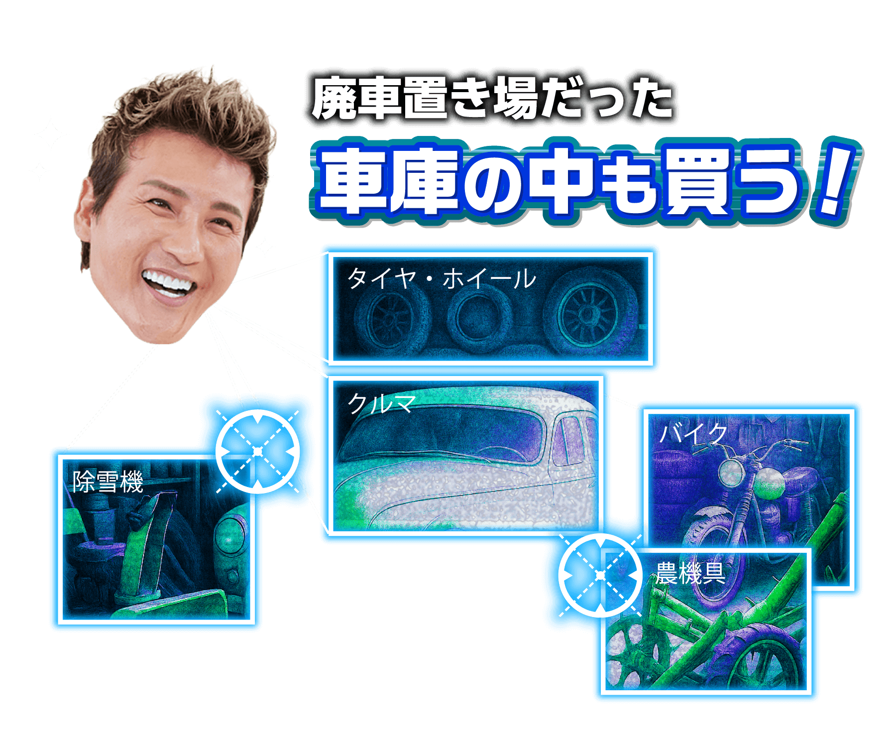 廃車置き場だった車庫の中も買う!