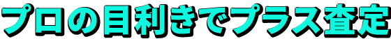 プロの目利きでプラス査定